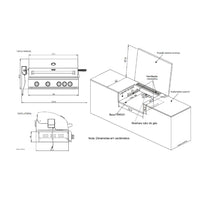 Churrasqueira a Gás Florence 4 Queimadores com Infrared e Espeto Giratório Inox 79cm