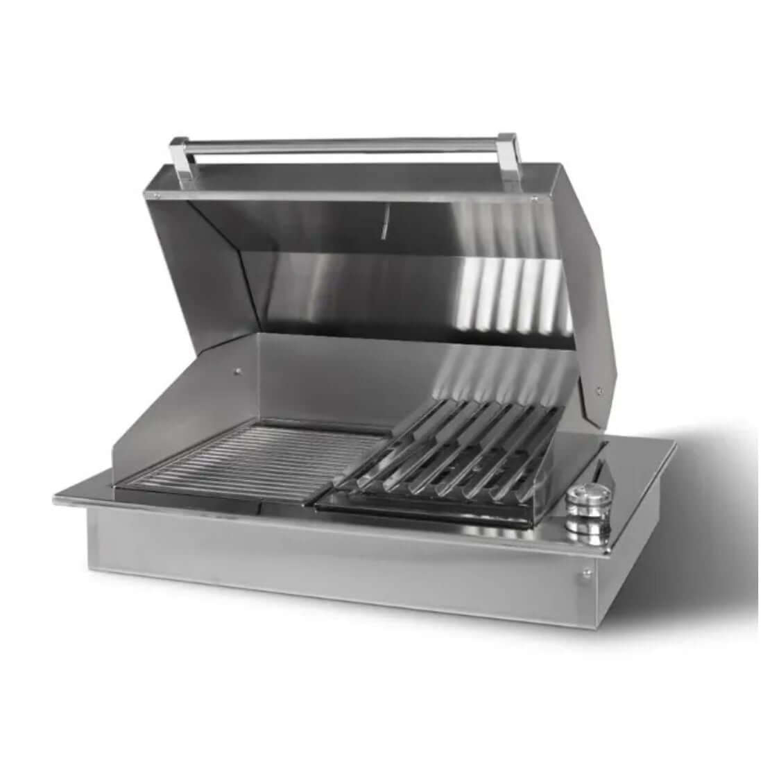 Churrasqueira Elétrica embutida Top Lid JX Metais inox 304 60cm 3250W para bancada gourmet