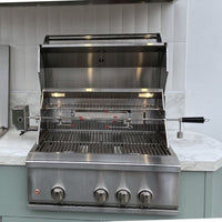 Churrasqueira à Gás Evol Modena 28'' Inox 3 Queimadores 70cm