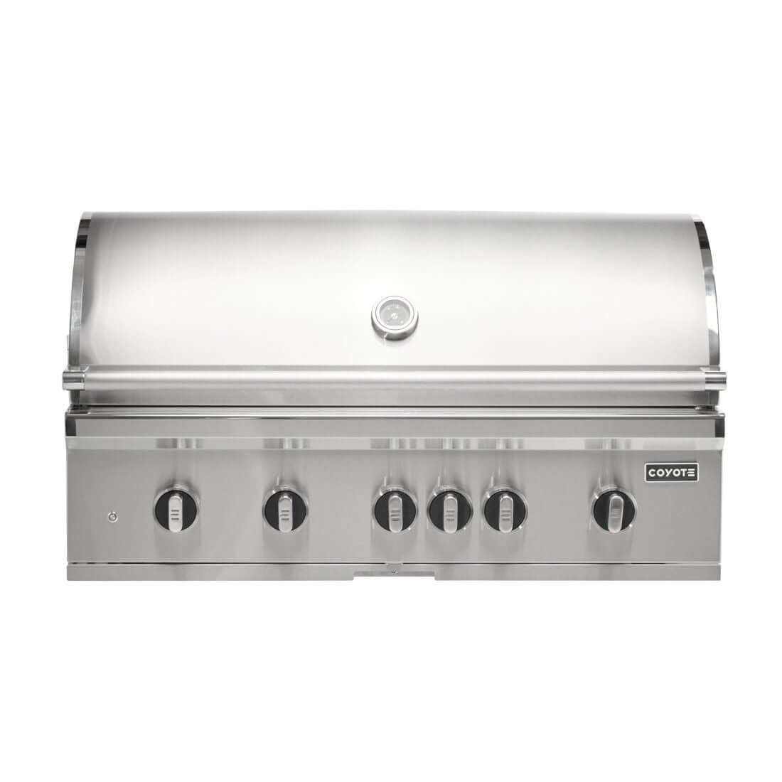Churrasqueira a Gás Coyote Série SL3 4 Queimadores + Selador + Infrared com design em inox