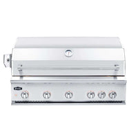 Churrasqueira Evol Modena 42" inox 4 queimadores + 2 infrared 107cm, design térmico profissional e acabamento premium