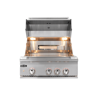 Churrasqueira à Gás Evol Modena 28'' Inox 3 Queimadores 70cm Evol, churrasqueira a gás de embutir em inox com 3 botões, tampa e iluminação interna