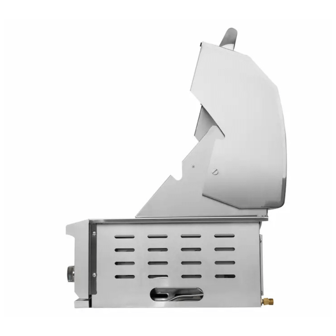 Churrasqueira Evol Modena 34 Inox 3 Queimadores 86cm - churrasqueira a gás inox embutir com tampa articulada, acabamento inox e grelhas