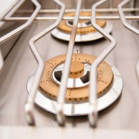 Side Burner a Gás Evol 2 Queimadores Tripla Chama Inox 34cm - churrasqueira de embutir inox com queimadores tripla chama e grelha em inox