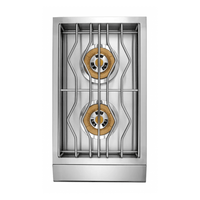 Side Burner a Gás Evol 2 Queimadores Tripla Chama Inox 34cm - churrasqueira de embutir inox com 2 queimadores, grelha inox e acabamento escovado