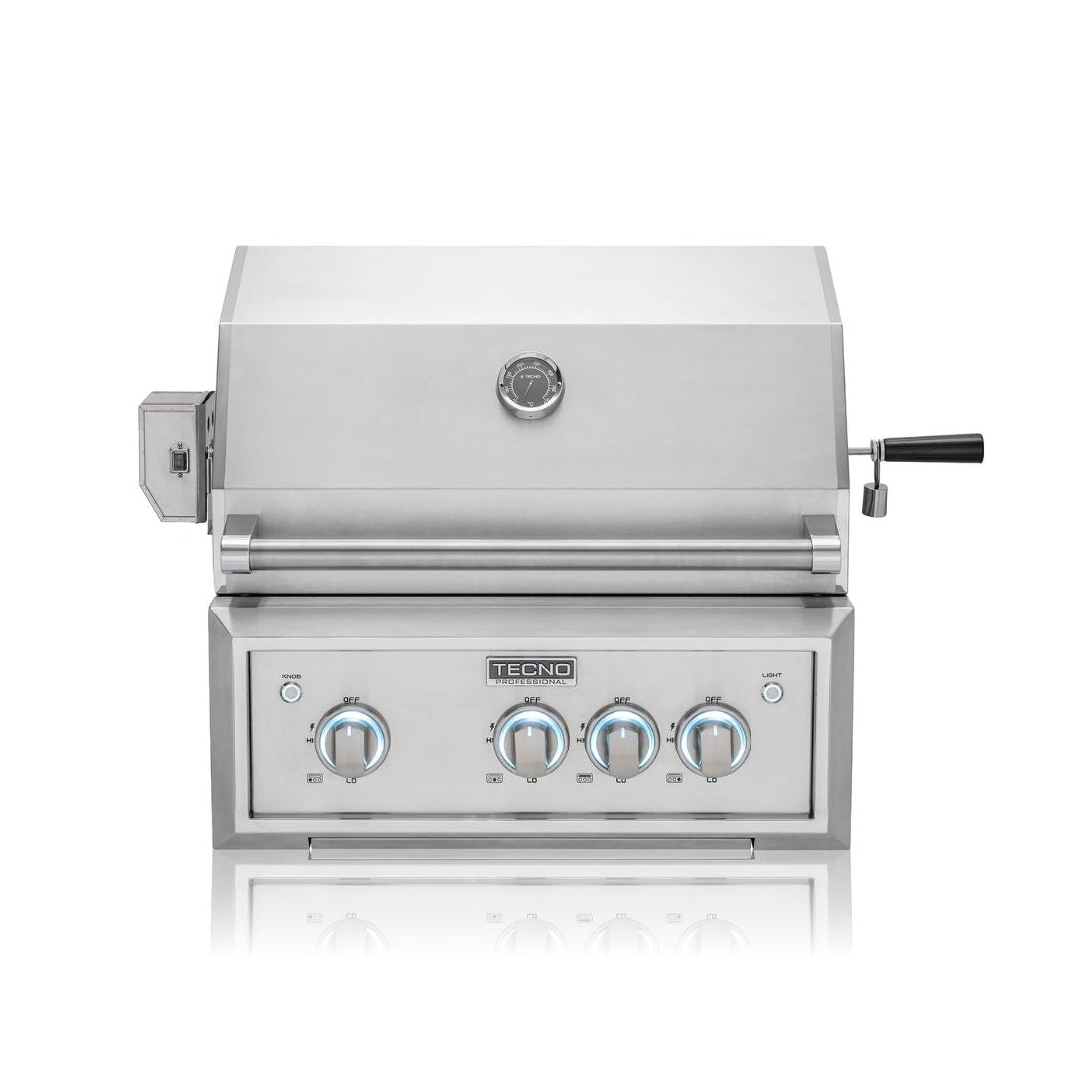 Churrasqueira Tecno profissional a gás inox 64cm com 2 queimadores, queimador Sear e espeto infravermelho