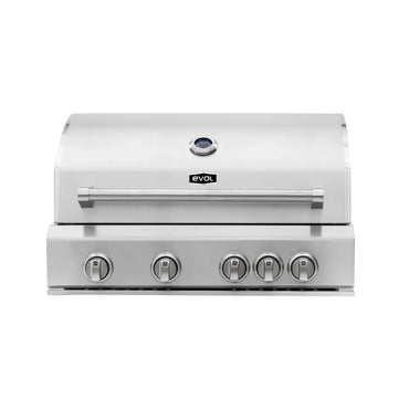 Churrasqueira a Gás Evol Florence 4 Queimadores Inox 79cm + Chapa Ferro Gusa