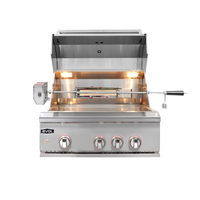 Churrasqueira à Gás Evol Modena 28'' Inox 3 Queimadores 70cm