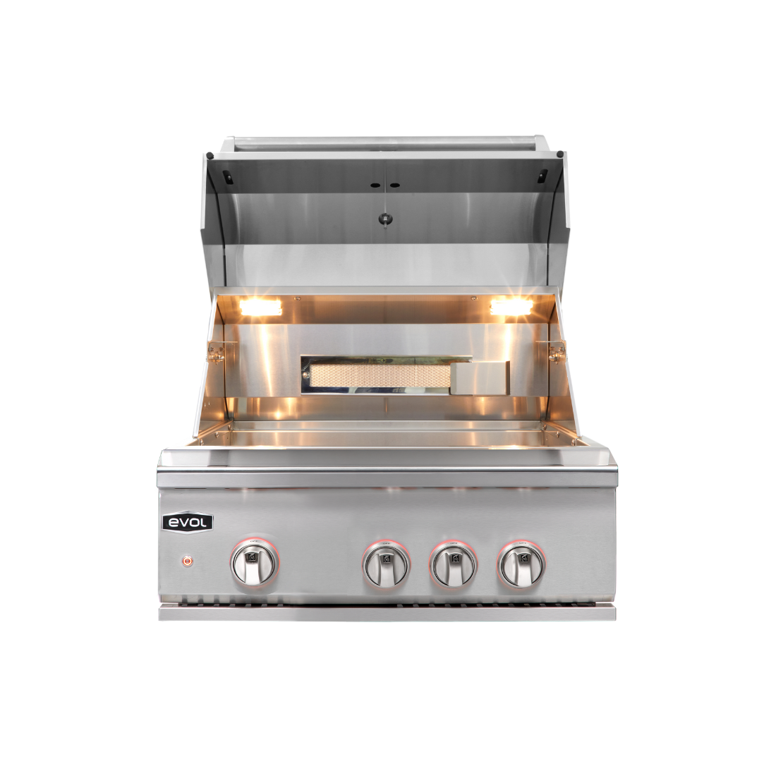 Churrasqueira à Gás Evol Modena 28'' Inox 3 Queimadores 70cm