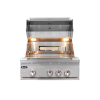 Churrasqueira à Gás Evol Modena 28'' Inox 3 Queimadores 70cm