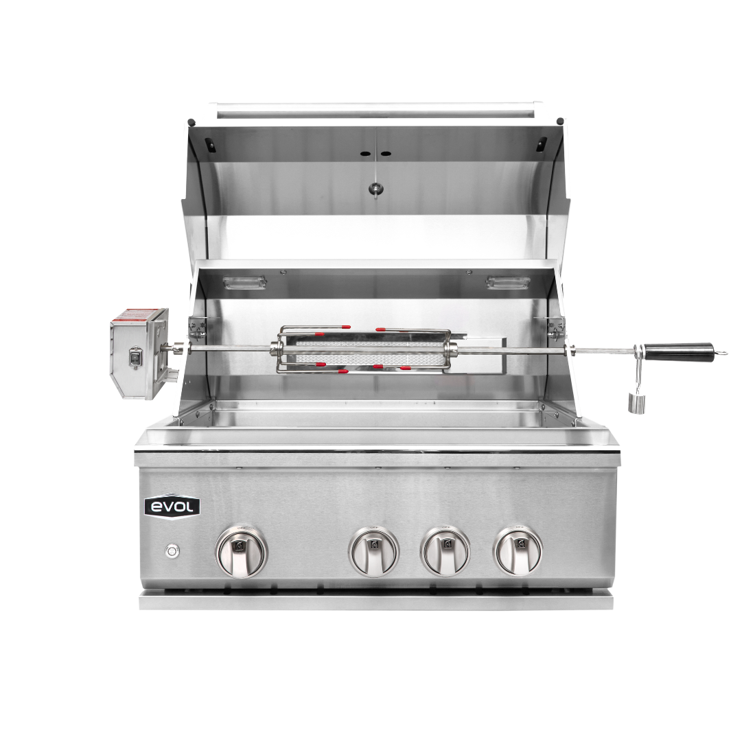 Churrasqueira à Gás Evol Modena 28'' Inox 3 Queimadores 70cm