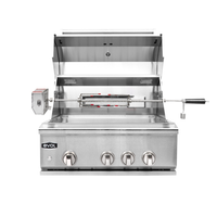 Churrasqueira à Gás Evol Modena 28'' Inox 3 Queimadores 70cm