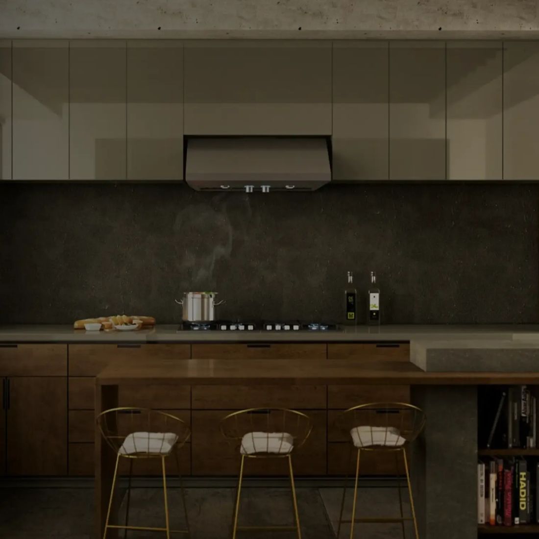 Coifa Bertazzoni Cervinia de Parede Inox 91cm