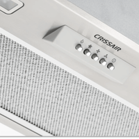 Coifa CrissAir de Embutir no Móvel Inox 70cm com acabamento inox escovado, filtros metálicos e painel de botões push button visível