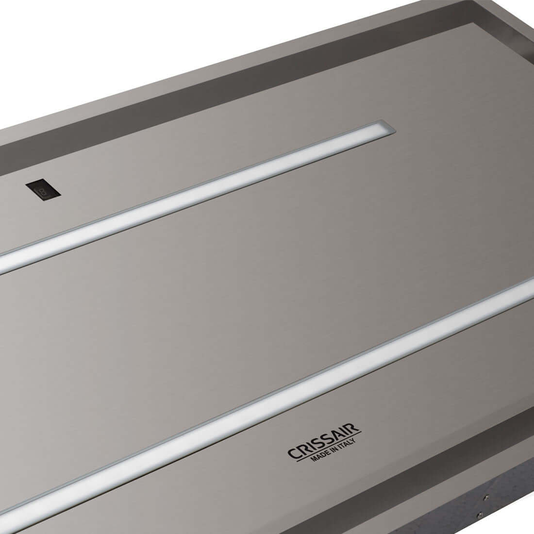 Coifa CrissAir de embutir no Teto Inox 120cm - coifa de teto embutida em inox slim com iluminação LED embutida e painel remoto