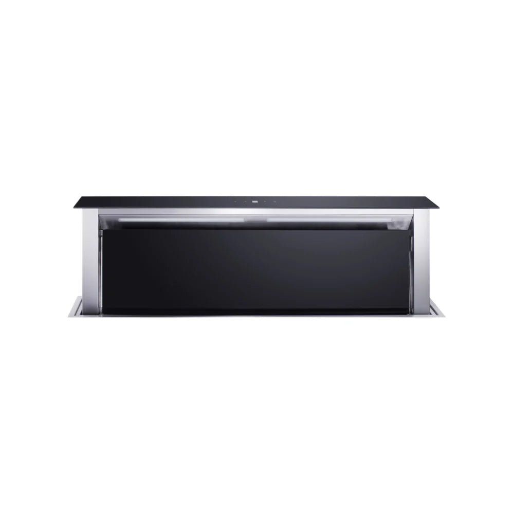 Coifa de Bancada Cuisinart Arkton Advanced Down Draft Inox 90cm em inox retrátil, painel touch slim e iluminação LED integrada