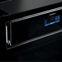 Coifa Cuisinart Arkton de Embutir no Móvel Preta 90cm em inox e vidro preto, painel touch azul e acabamento slim embutido