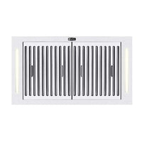 Coifa Evol Gamma de Embutir no Móvel Inox 84cm embutida com acabamento inox, filtros de aço, iluminação lateral LED e design slim clean