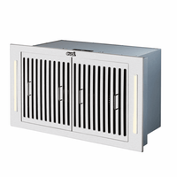 Coifa Evol Gamma de Embutir no Móvel Inox 84cm – coifa de embutir em inox 304 com grelhas retangulares, iluminação lateral e acabamento slim