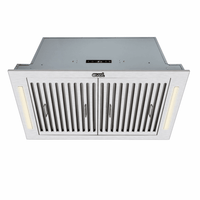 Coifa Evol Gamma de Embutir no Móvel Inox 84cm com acabamento inox, formato retangular slim, filtros metálicos, iluminação LED e painel touch