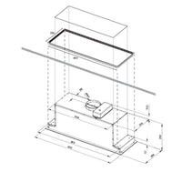 Coifa Cuisinart Arkton de Embutir no Móvel Preta 90cm