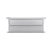 Coifa de Bancada Tecno Professional Rise Inox 91cm da Tecno em inox escovado, formato slim retrátil, painel discreto e acabamento moderno