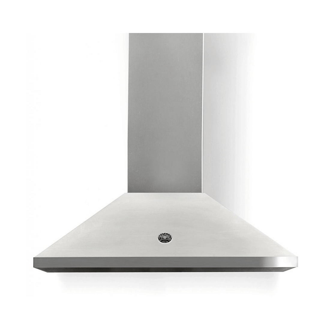 Coifa Bertazzoni Leone de Ilha Inox 106cm coifa de ilha em inox escovado, formato piramidal, duto reto e painel frontal discreto