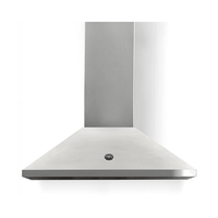 Coifa Bertazzoni Leone de Ilha Inox 106cm coifa de ilha em inox escovado, formato piramidal, duto reto e painel frontal discreto