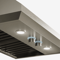 Coifa Bertazzoni Vavano de Parede Inox 122cm - coifa de parede em inox escovado, formato retangular com iluminação LED e botões cilíndricos