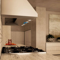 Coifa Bertazzoni Calabria Parede Inox 122cm coifa de parede em inox escovado, formato piramidal, iluminação LED e painel touch visível