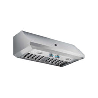 Coifa Bertazzoni Cervinia de Parede Inox 91cm, coifa de parede em inox escovado com formato piramidal, iluminação e filtros visíveis