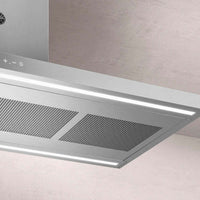 Coifa Bertazzoni Thin Parede Inox 120cm coifa de parede em inox escovado slim com painel touch, LEDs e duto embutido
