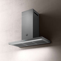 Coifa Bertazzoni Thin de Parede Inox 90cm - coifa de parede slim em inox escovado, painel touch, iluminação LED e duto aparente