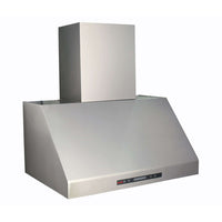 Coifa Evol Alpha para Churrasqueira Inox 90cm - coifa de parede em inox piramidal com acabamento escovado, painel touch e duto visível