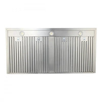 Coifa Evol Omega para Churrasqueira Inox 90cm - coifa de parede em inox AISI 304, formato retangular com iluminação LED e painel de botões