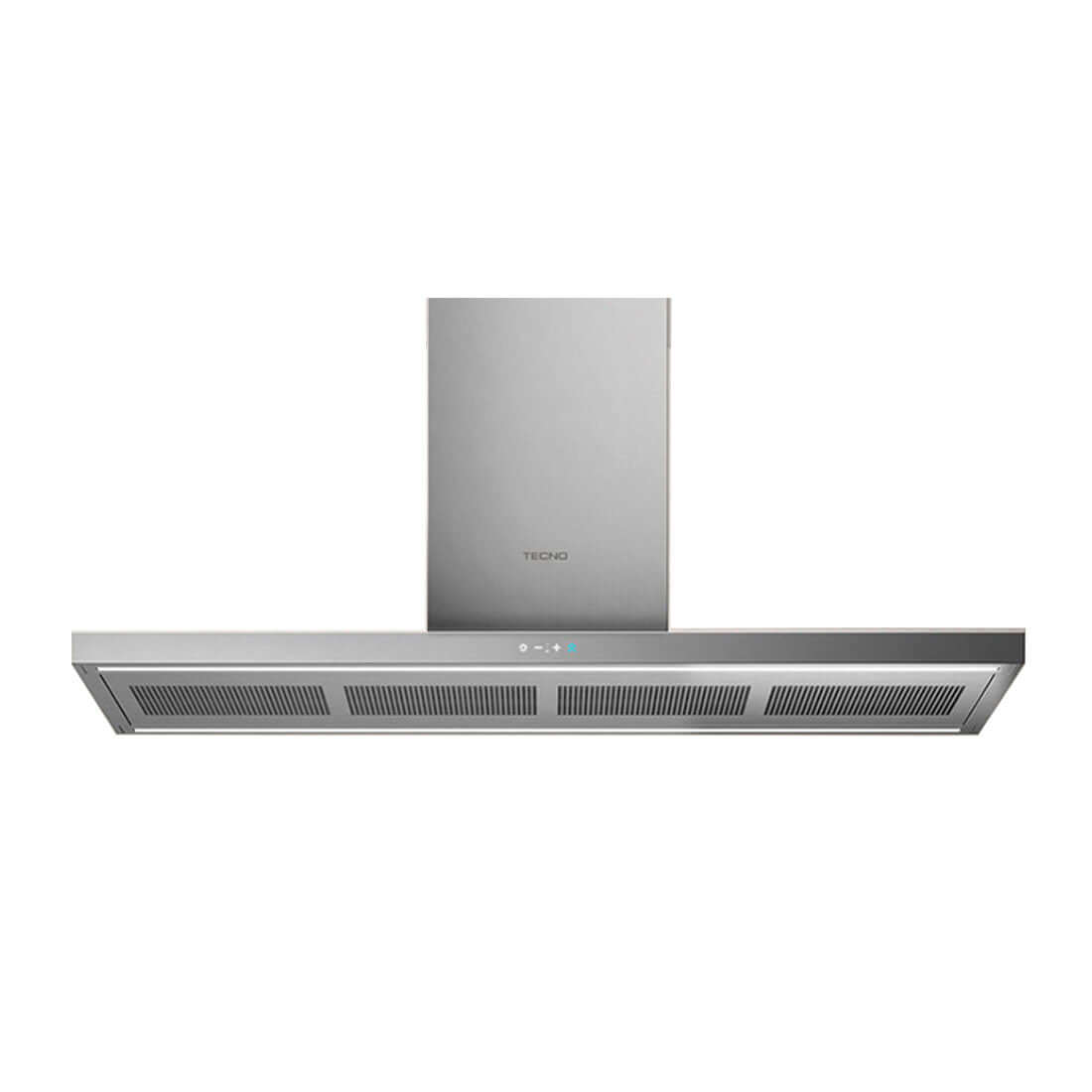 Coifa Tecno Original de Parede Inox 120cm coifa de parede em inox escovado, formato retangular slim, painel touch e duto visível