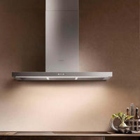 Coifa Tecno Original de Parede Inox 90cm - coifa de parede em inox escovado retangular, iluminação embutida e painel touch discreto