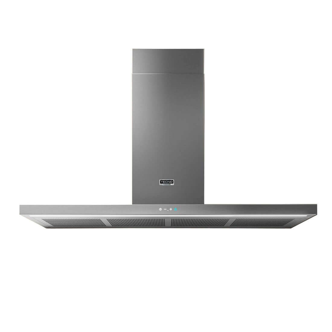 Coifa Tecno Professional de Parede Inox 120cm - coifa de parede em inox escovado, formato retangular slim, painel touch e duto visível