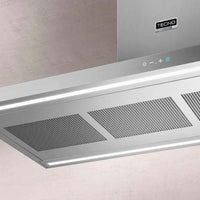 Coifa Tecno Professional de Parede Inox 120cm, coifa de parede em inox escovado, painel touch, iluminação LED e filtros aparentes