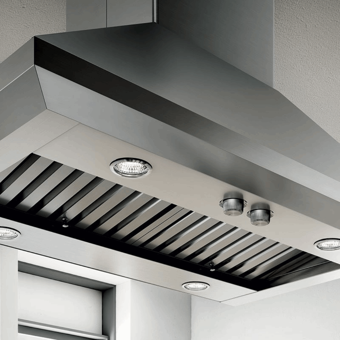 Coifa Ber Leone Ilha Motor Duplo Inox 106cm 127V