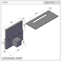 Coifa de Bancada Dowdraft Inox e Vidro 90cm 220V