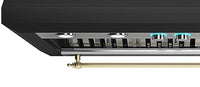 Coifa de Parede Elica New Calabria Vintage Motor Duplo Inox 122cm 127V Preto Fosco