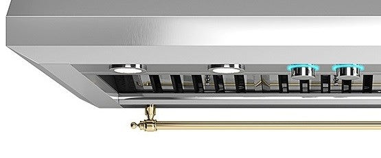 Coifa Elica New Calabria Vintage Parede Motor Duplo Inox 122cm 127V