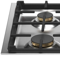 Cooktop à Gás Bertazzoni Professional 5 Bocas Inox 92,5cm em inox com 5 queimadores Sabaf, trempes de ferro esmaltado e design italiano