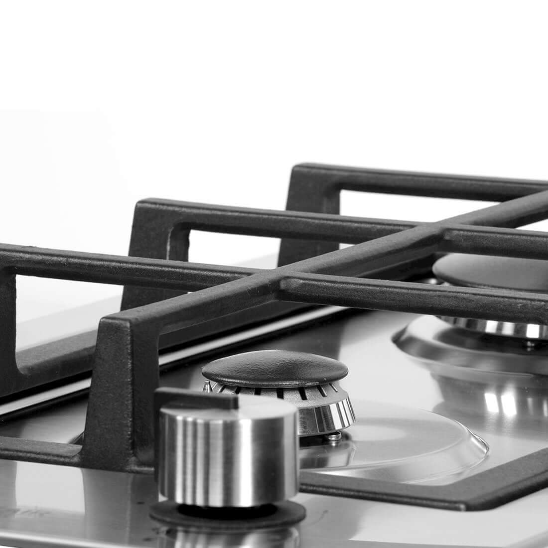 Cooktop Dominó a Gás CrissAir 2 Bocas 30cm CrissAir cooktop a gás 2 bocas inox com queimadores SABAF e trempes em ferro fundido