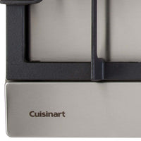 Cooktop à Gás Cuisinart 5 Bocas Inox 75cm mostrando acabamento inox, trempes em ferro fundido e acendimento superautomático