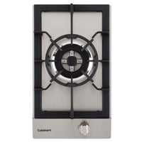 Cooktop Dominó a gás Cuisinart Prime 1 Boca Tripla Chama Inox 30cm em inox 1 boca com queimador triplo, trempe ferro fundido e botão frontal