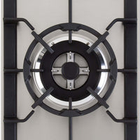 Cooktop Dominó a gás Cuisinart Prime 1 Boca Tripla Chama Inox 30cm — cooktop a gás em inox 30cm com queimador triplo e trempe ferro fundido