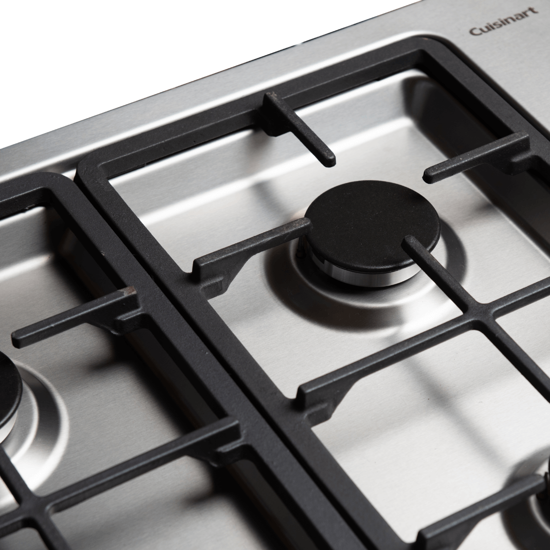 Cooktop a gás Cuisinart Arkton 5 Bocas Inox 90cm em inox 304 com trempes em ferro fundido, acendimento superautomático e design lateral