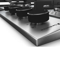 Cooktop à Gás Debacco Zurique 4 Bocas Inox 60cm - cooktop a gás em inox escovado com botões frontais, trempes em ferro e acendimento automático